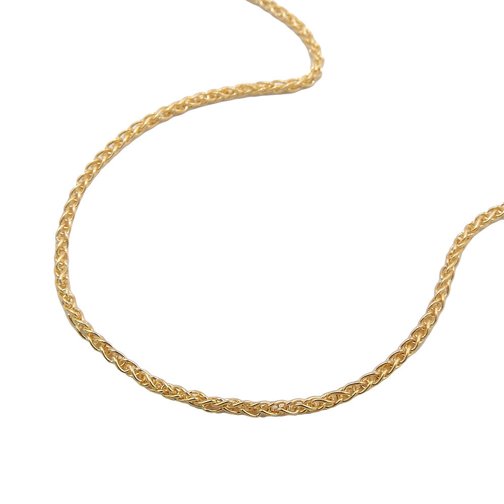Chain 1.1mm braided chain 9Kt GOLD 45cm