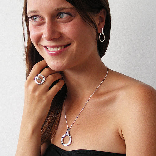 Ohrstecker „30×20 mm Zirkonia matt-rhodiniert“ Silber 925 – modern & auffallend