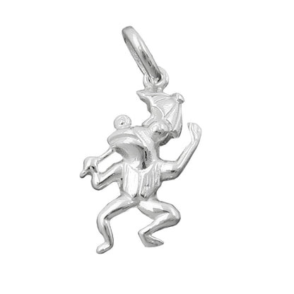 Pendant 17x10mm frog with umbrella silver 925