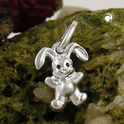 Pendant small rabbit 11x9mm silver 925