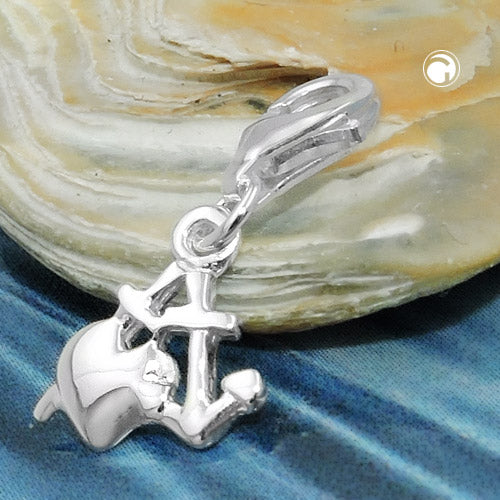 Anhänger „10 mm Charm Seemannsglaube“ Silber 925 – Glaube, Liebe & Hoffnung