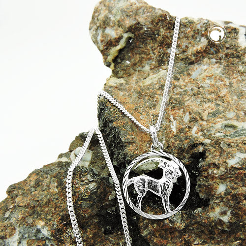Sternzeichen-Anhänger „Steinbock“ aus 925 Silber – zeitlos, symbolisch & elegant