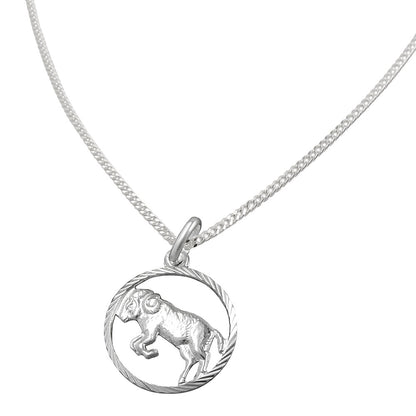 Sternzeichen-Anhänger „Widder“ aus 925 Silber – mutig, dynamisch & charakterstark