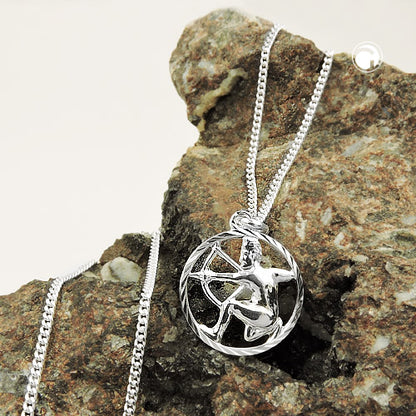Sternzeichen-Anhänger „Schütze“ aus 925 Silber – symbolträchtig, glänzend & edel